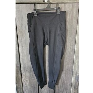 Mono B Black Ribbed Leggings Pants Style AP2037P XL